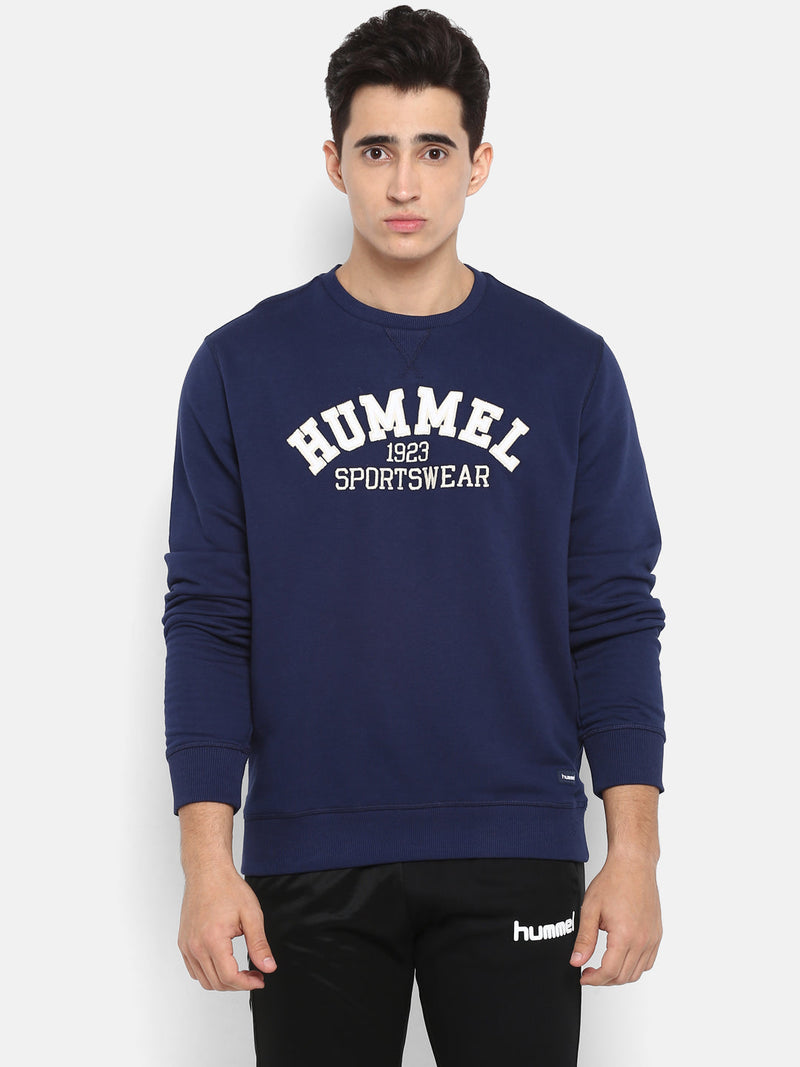 Bror Cotton Poly Sweatshirt - Real Navy