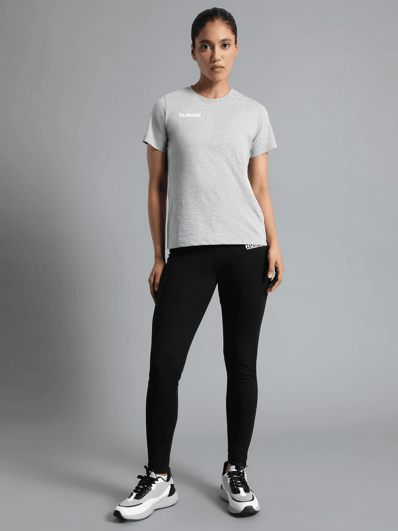Go Cotton Poly T-Shirt - Grey Melange