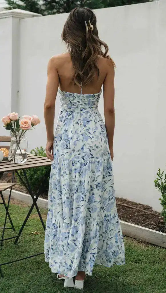 Gemmo Breezy Summer Holiday Dress - Blue