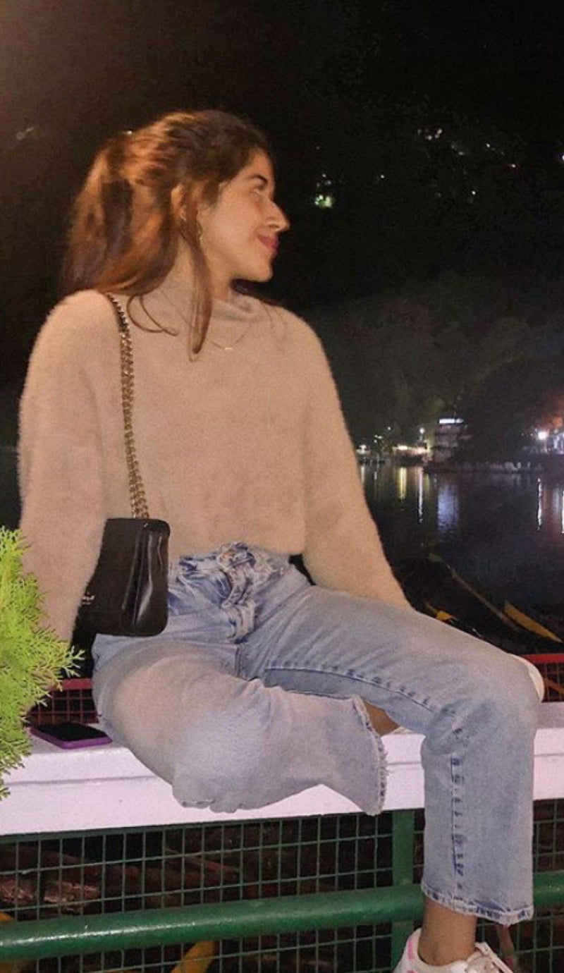 Luxury Mohair Jumpers - Brown