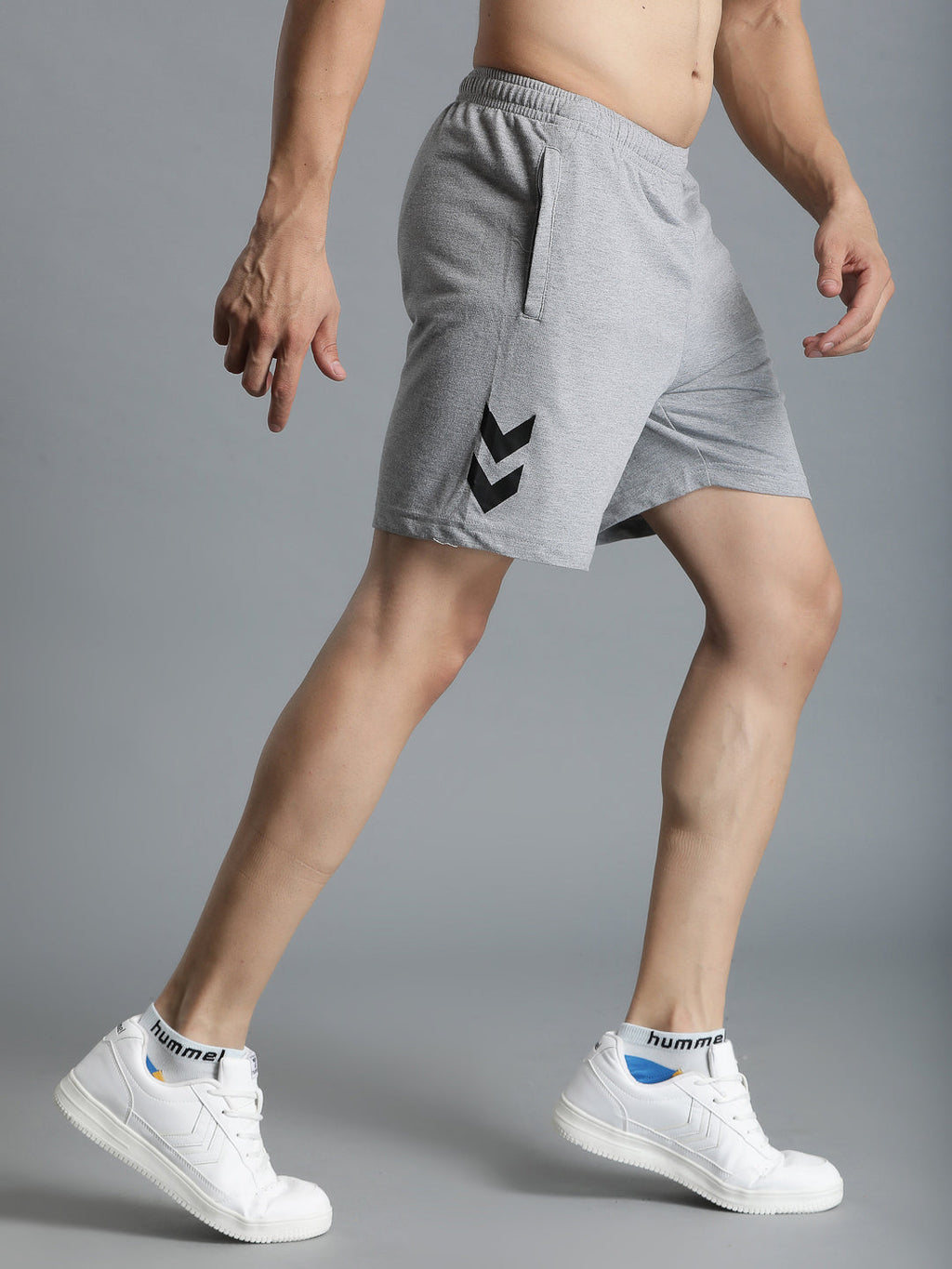 Ray Cotton Poly Short - Grey Melange