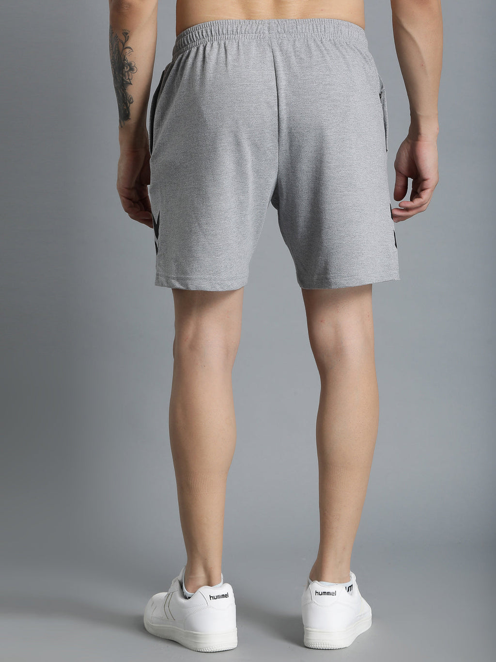 Ray Cotton Poly Short - Grey Melange