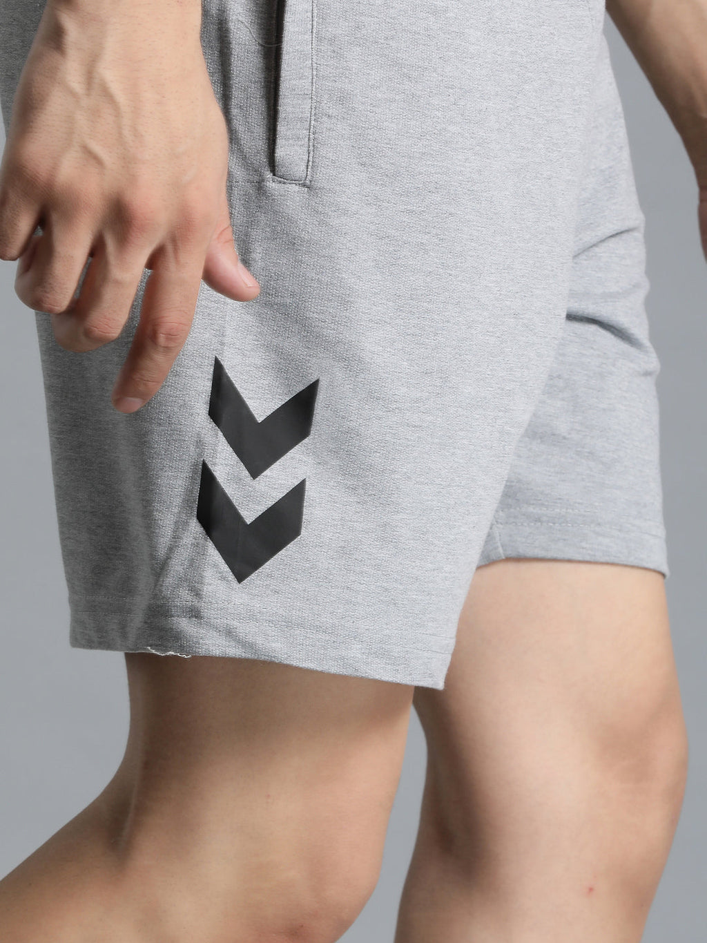Ray Cotton Poly Short - Grey Melange