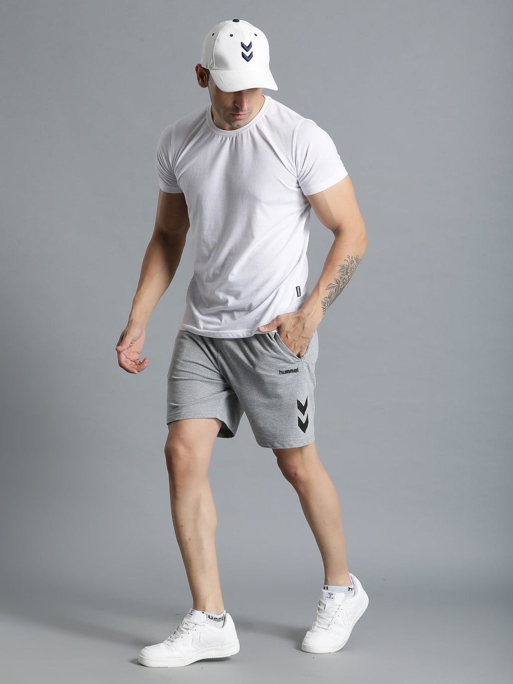 Ray Cotton Poly Short - Grey Melange