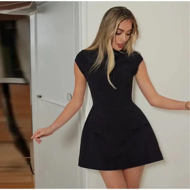 Lapos Summer Bodycon Dress - Black