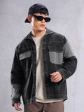 Cut and Sew Shirt for Men - Black