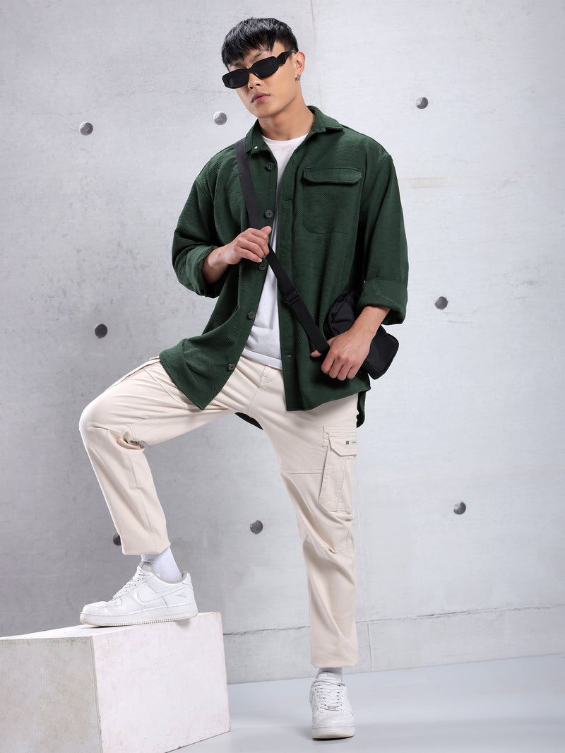 Textured Shirt - Regent Green