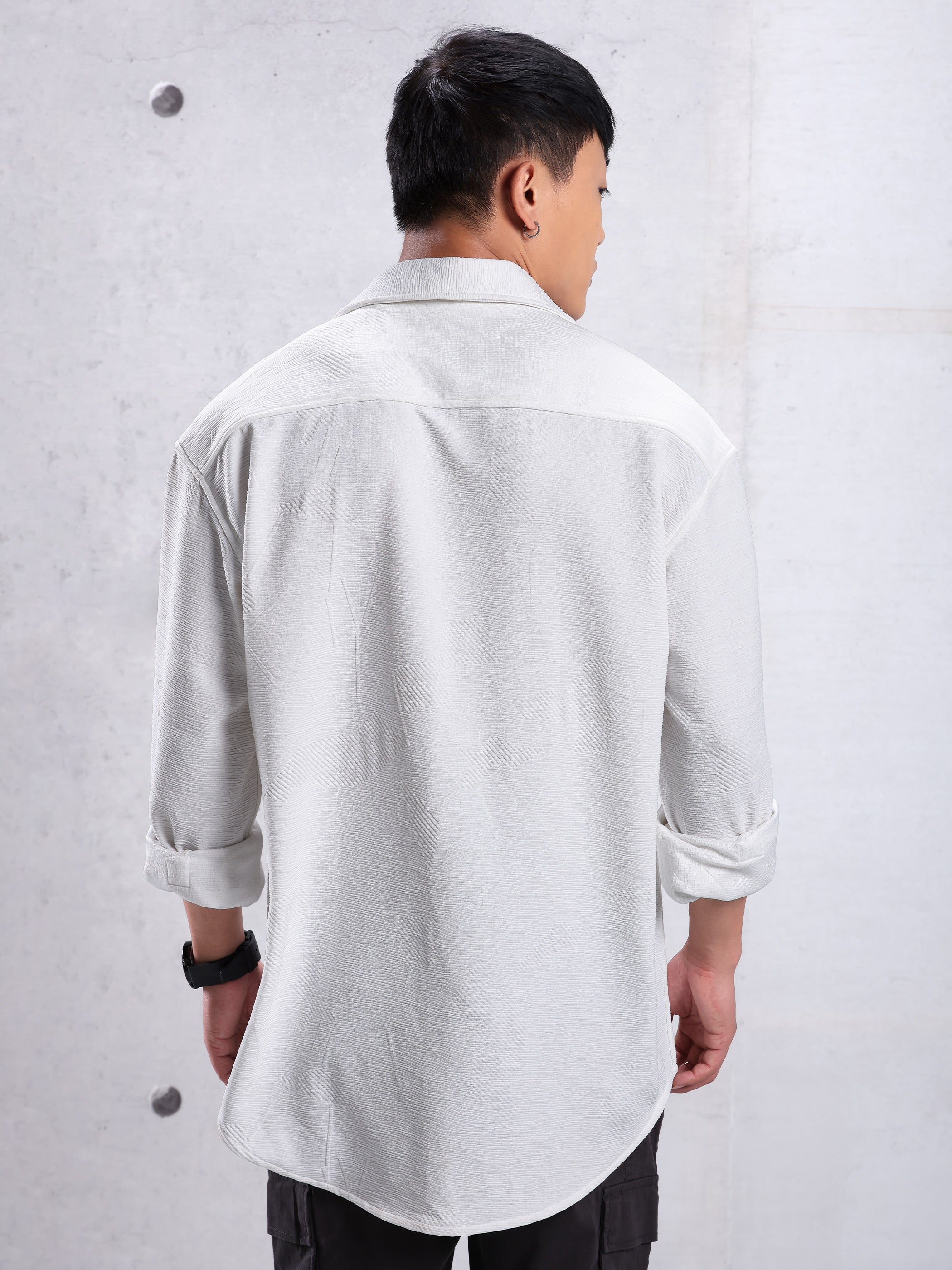 Textured Shirt - White