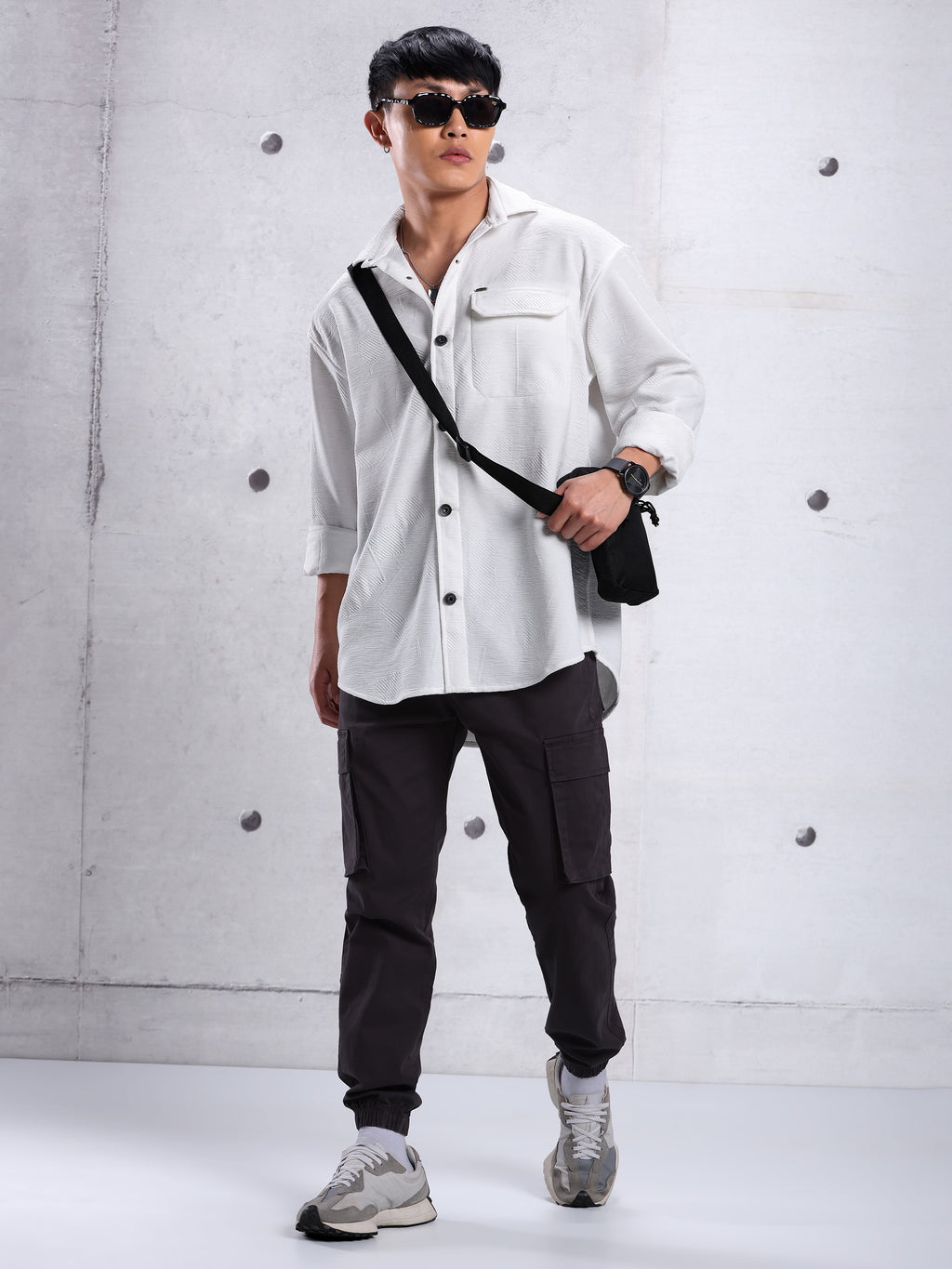 Textured Shirt - White
