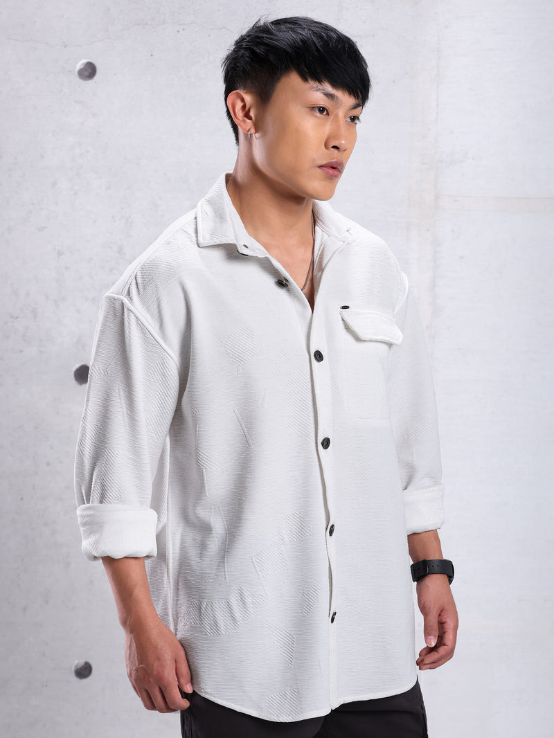 Textured Shirt - White