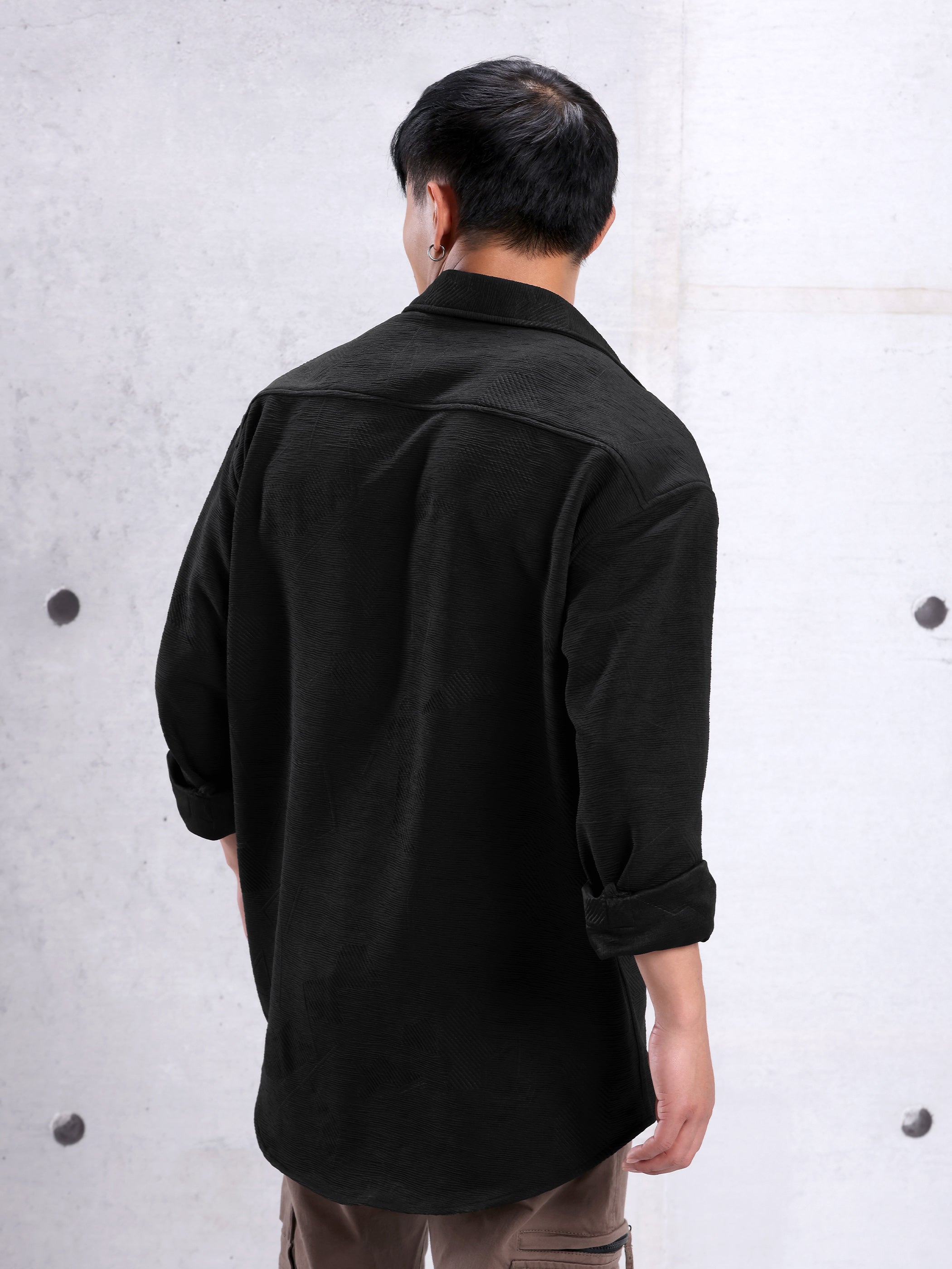 Textured Shirt - Black