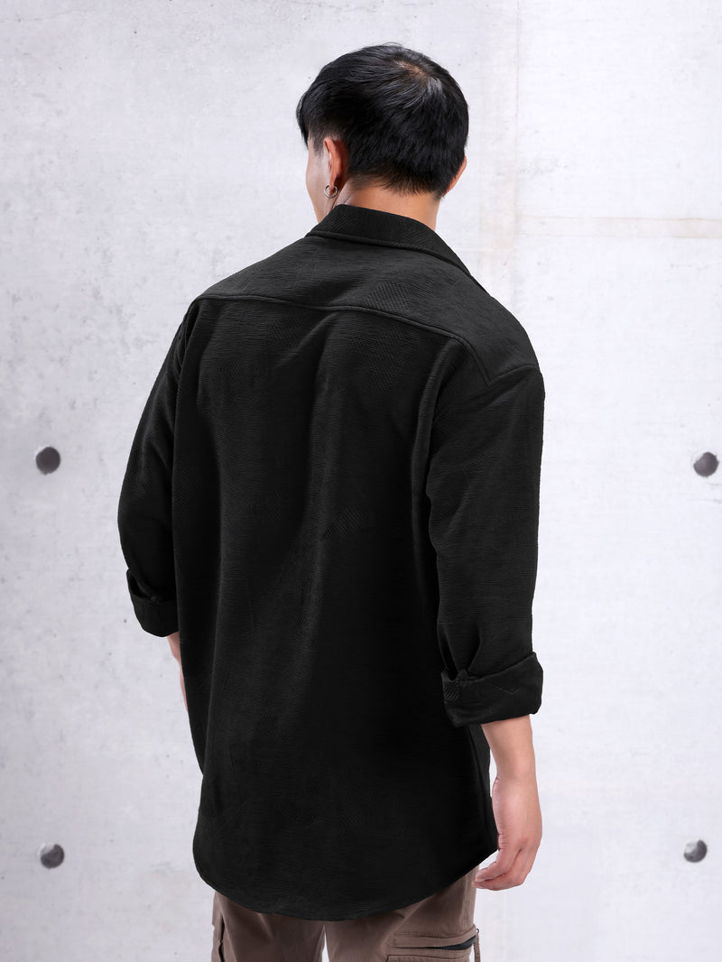 Textured Shirt - Black
