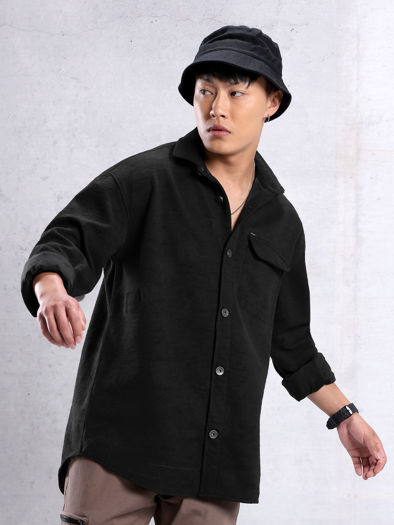 Textured Shirt - Black