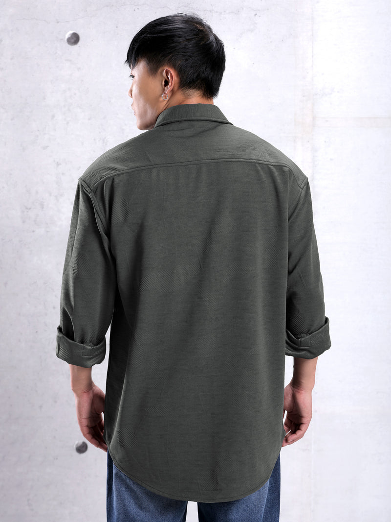 Textured Shirt - Dark Grey