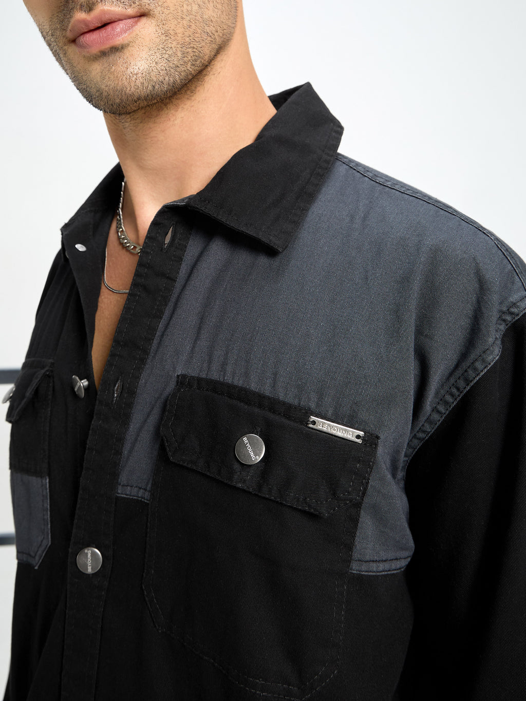 Denim Shacket for Men