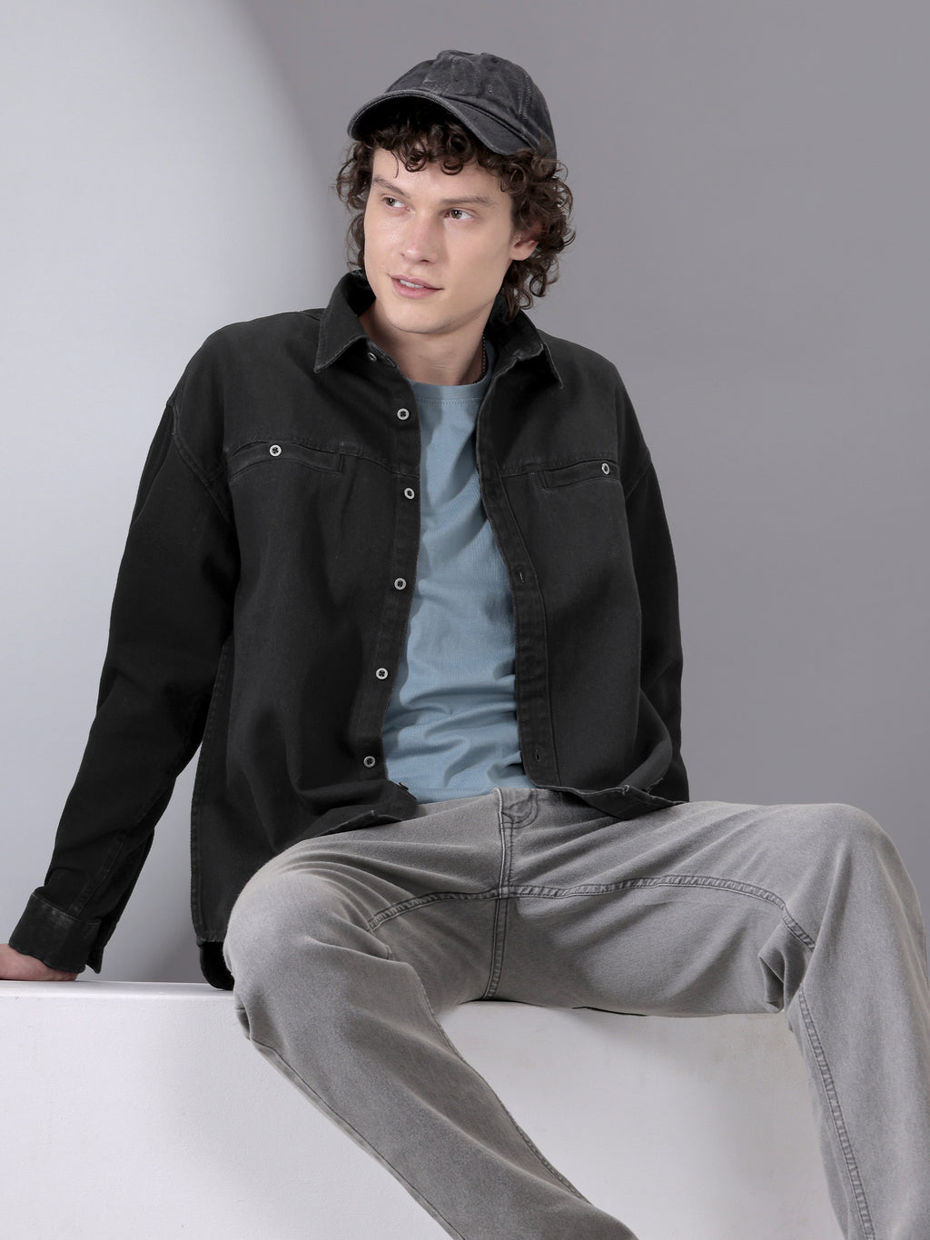 Sulphur Cotton Twill Shirt for Men