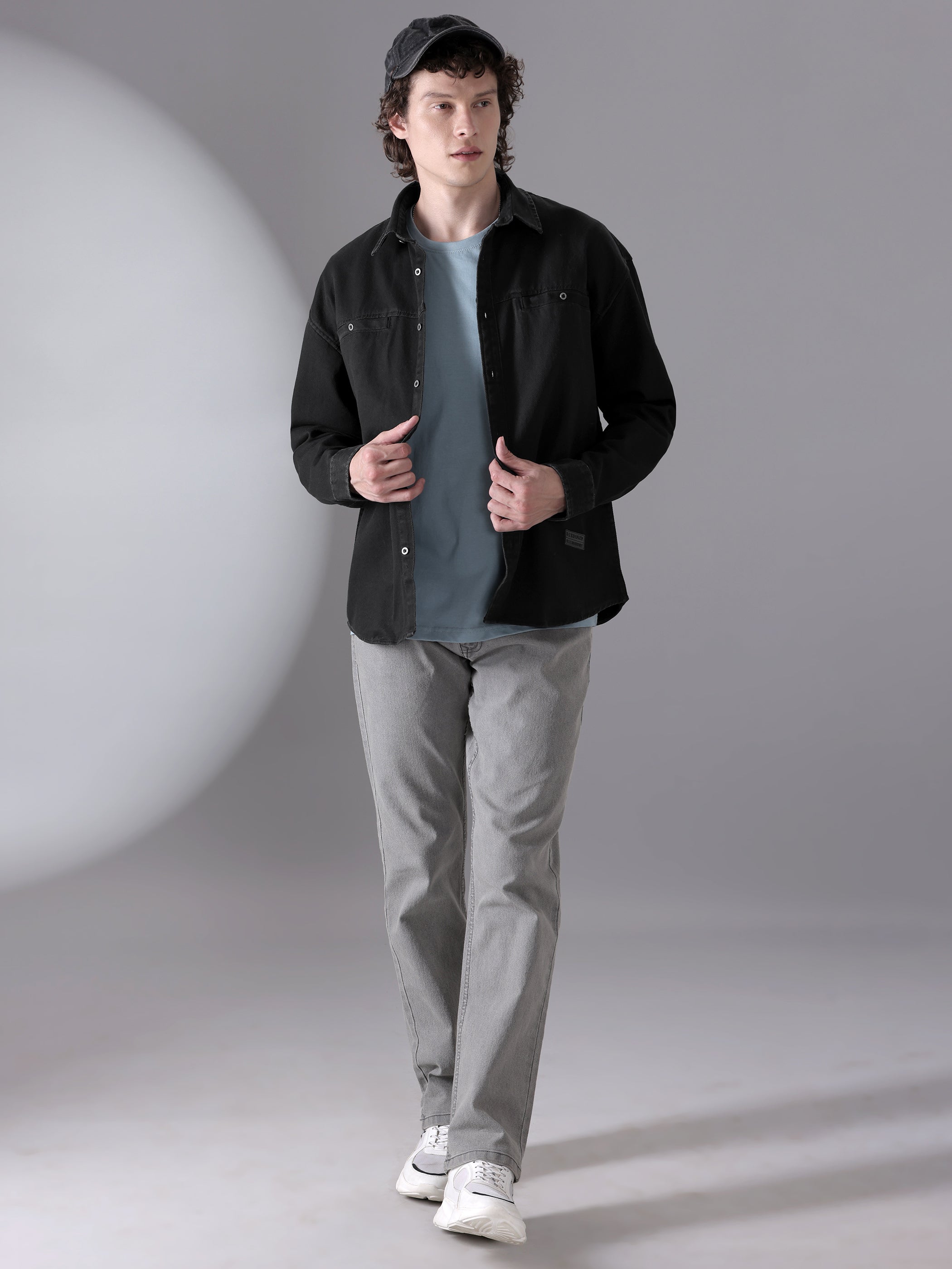 Sulphur Cotton Twill Shirt for Men