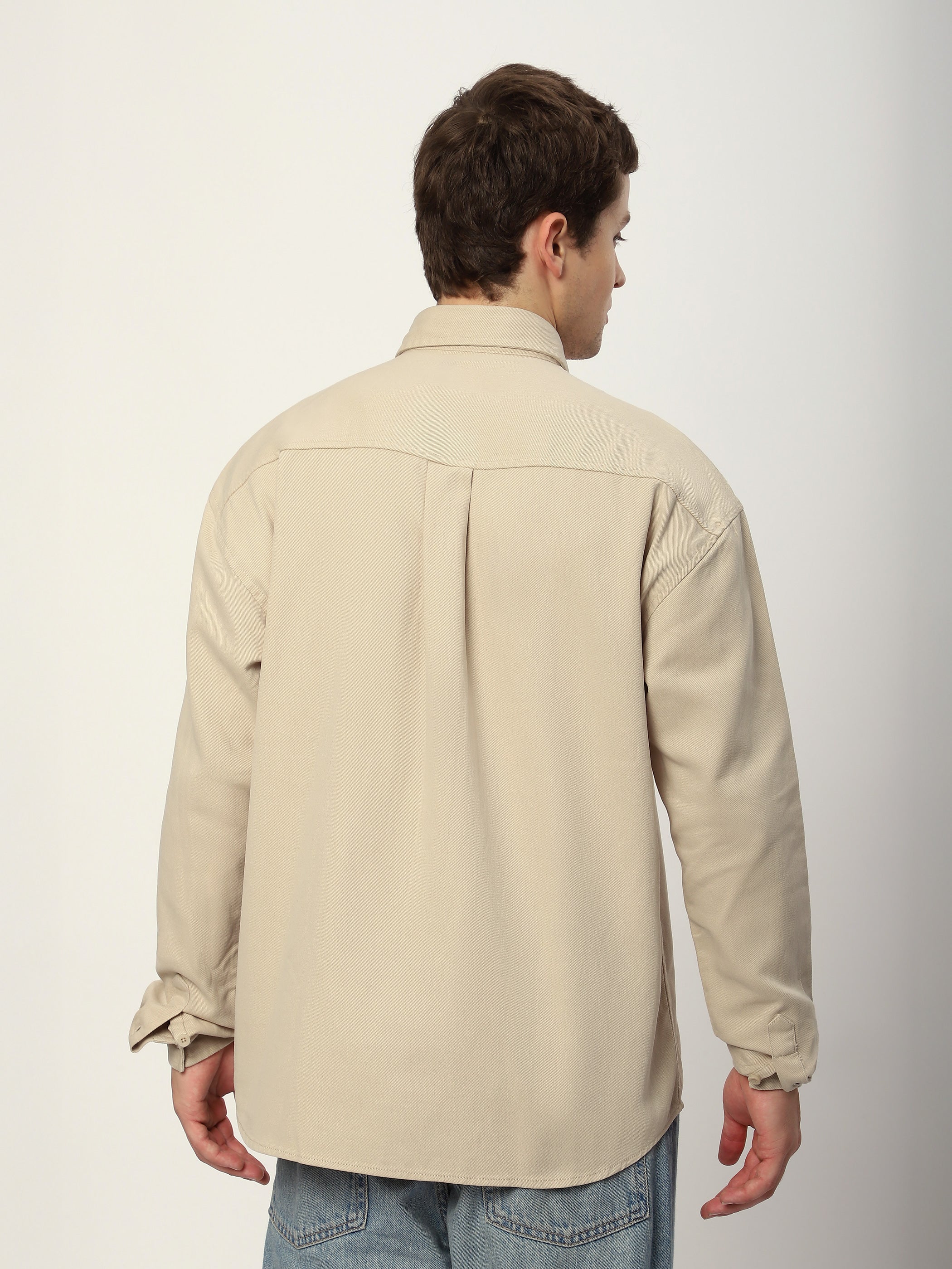 Embroidered Pocket Shirt - Off White