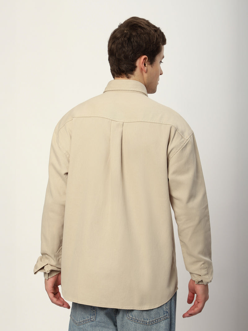 Embroidered Pocket Shirt - Off White