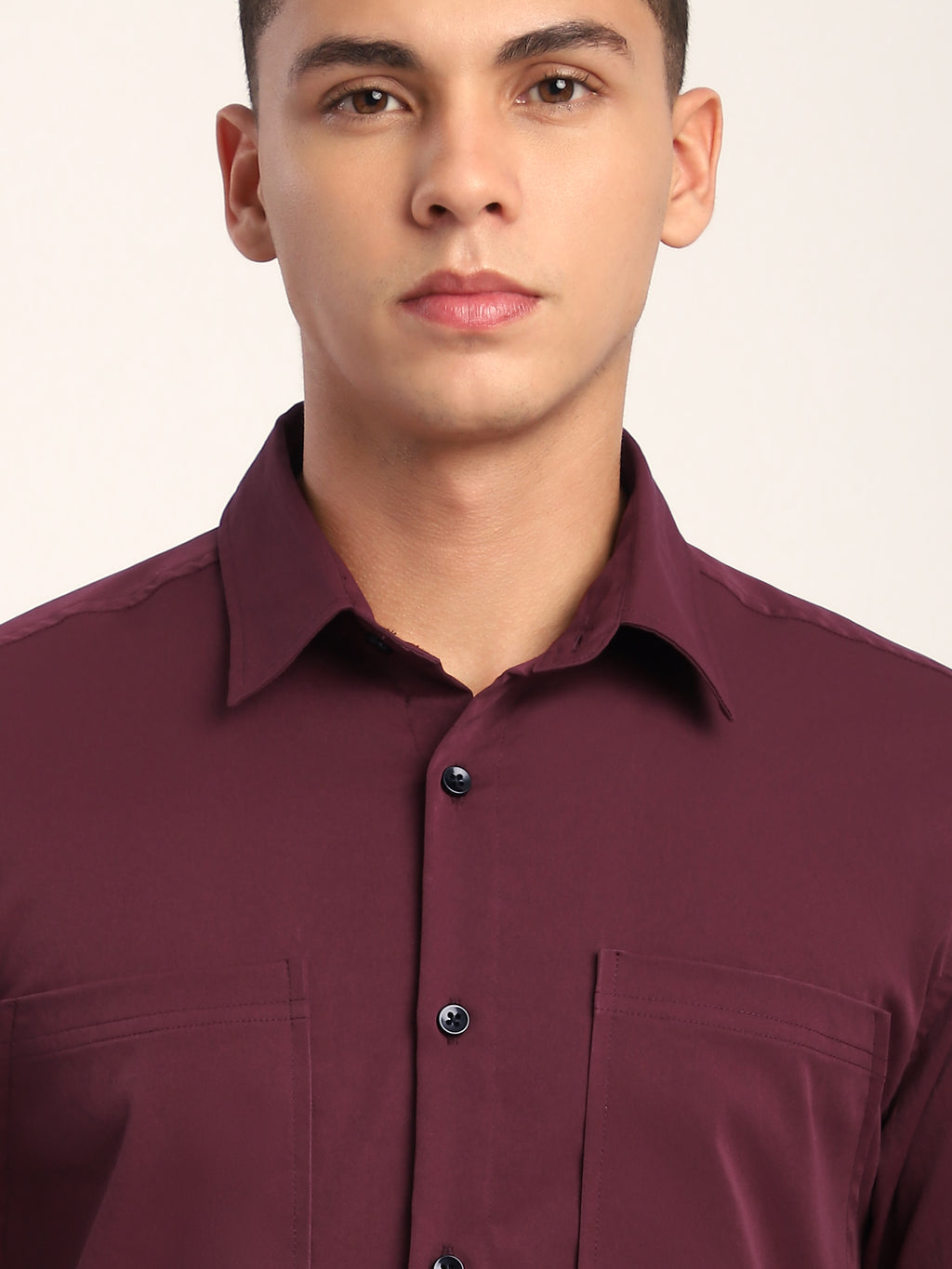 Angular Pocket Shirt - French Wine