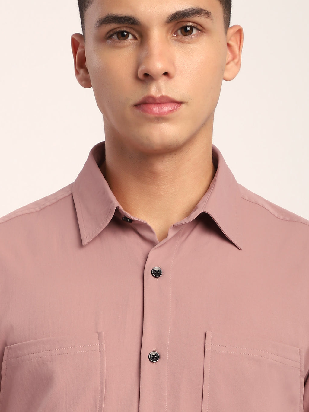 Angular Pocket Shirt - Pink