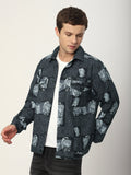Tribal Print Shacket - Black Tribal