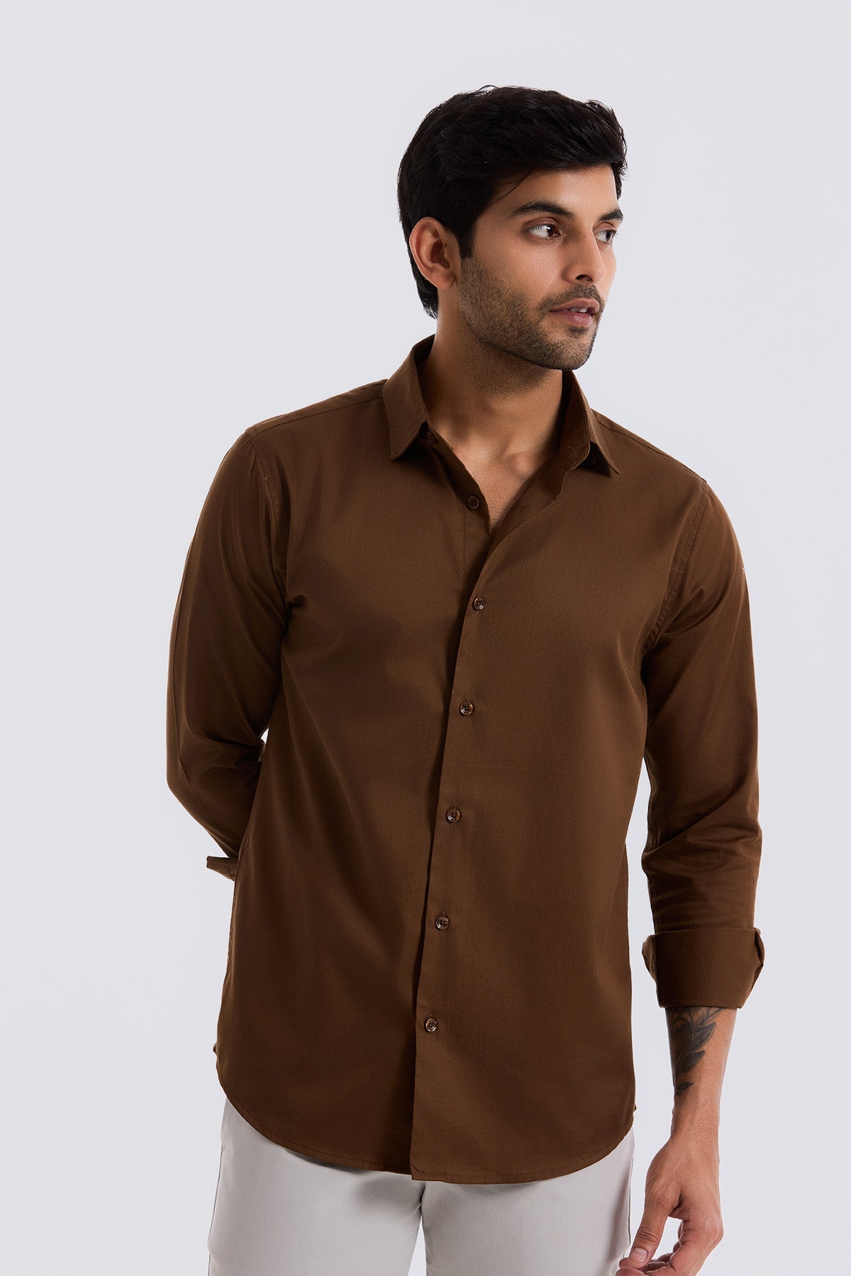 Brown Everyday Shirt - Regular fit
