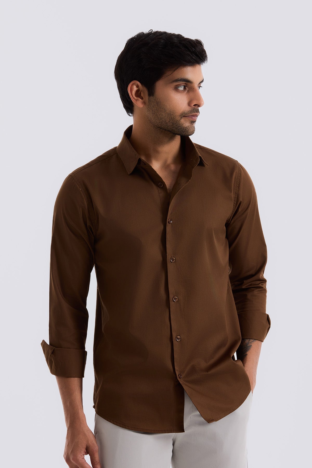 Brown Everyday Shirt - Regular fit