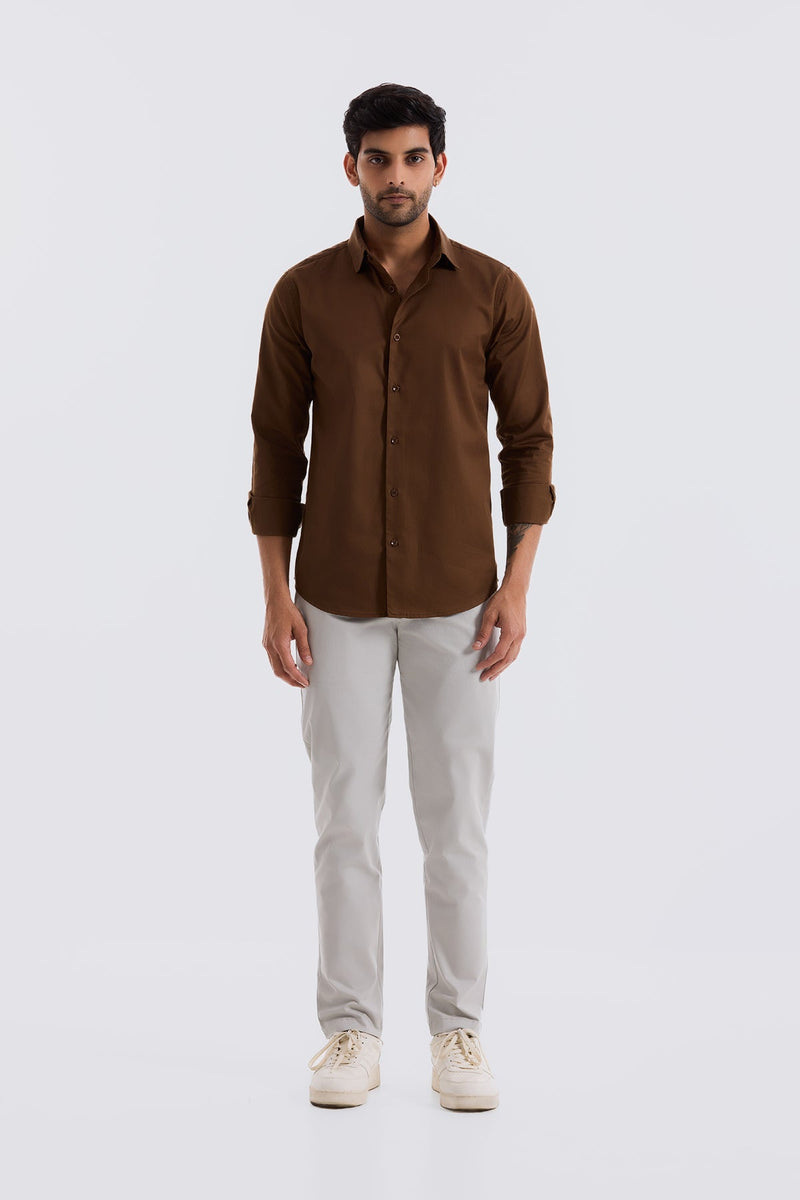Brown Everyday Shirt - Regular fit