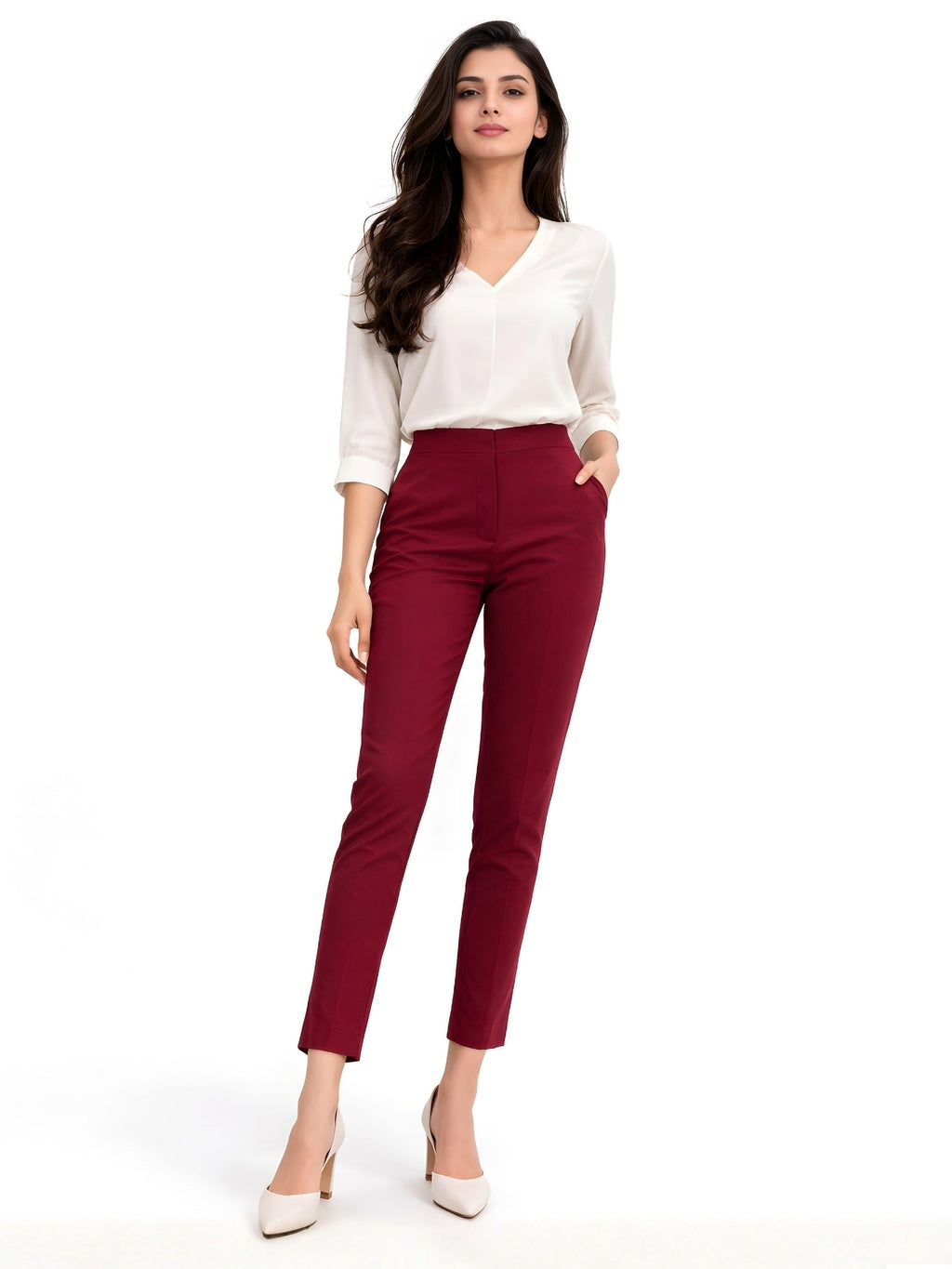 Burgundy Trouser