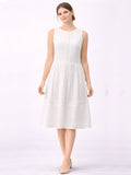 OFFWHITE Plain Sleeveless Midi Dress