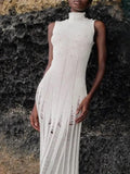 Raven Luxe Soft Knit Dress - White