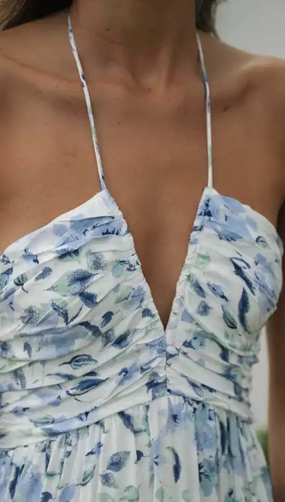 Gemmo Breezy Summer Holiday Dress - Blue