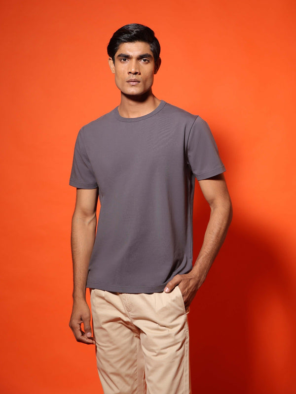 4-Way Stretch T-Shirt in Dark Grey