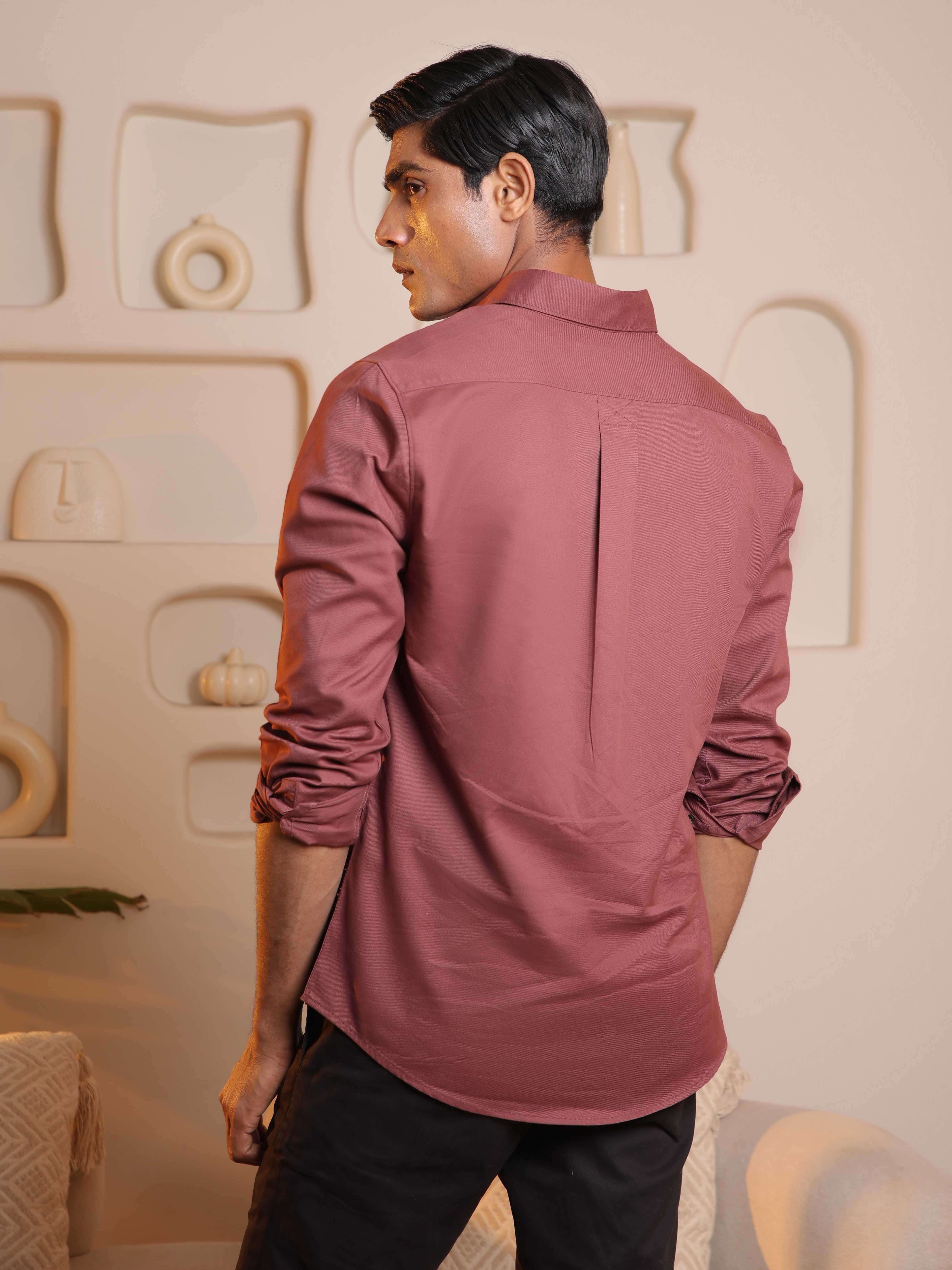 Double Pocket Cargo Shirt in Redwood - Comfort Fit