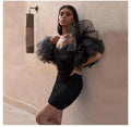Diana Ruffled Dress - Black