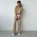 Abra Luxe Winter Coord Set - Tracksuit - Brown