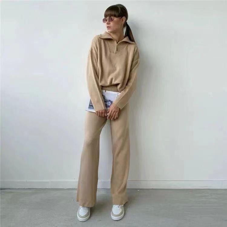 Abra Luxe Winter Coord Set - Tracksuit - Brown
