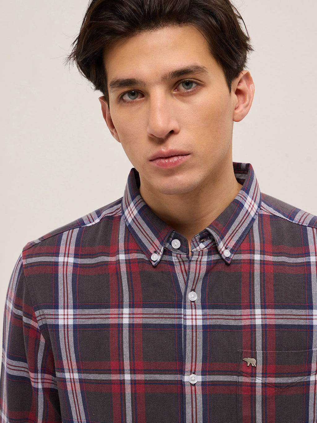 AWER - Multicolor Checked Slim Fit Casual Shirt