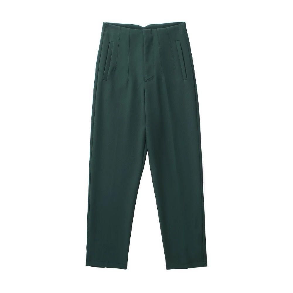 Luxe Fred Formal Pants - Dark Green