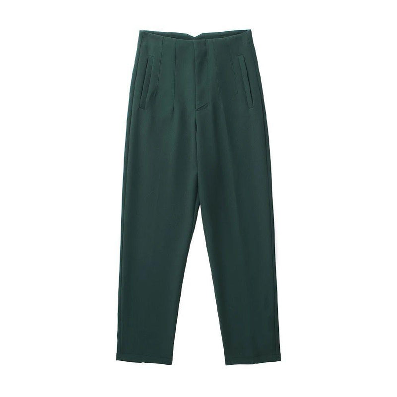 Luxe Fred Formal Pants - Dark Green