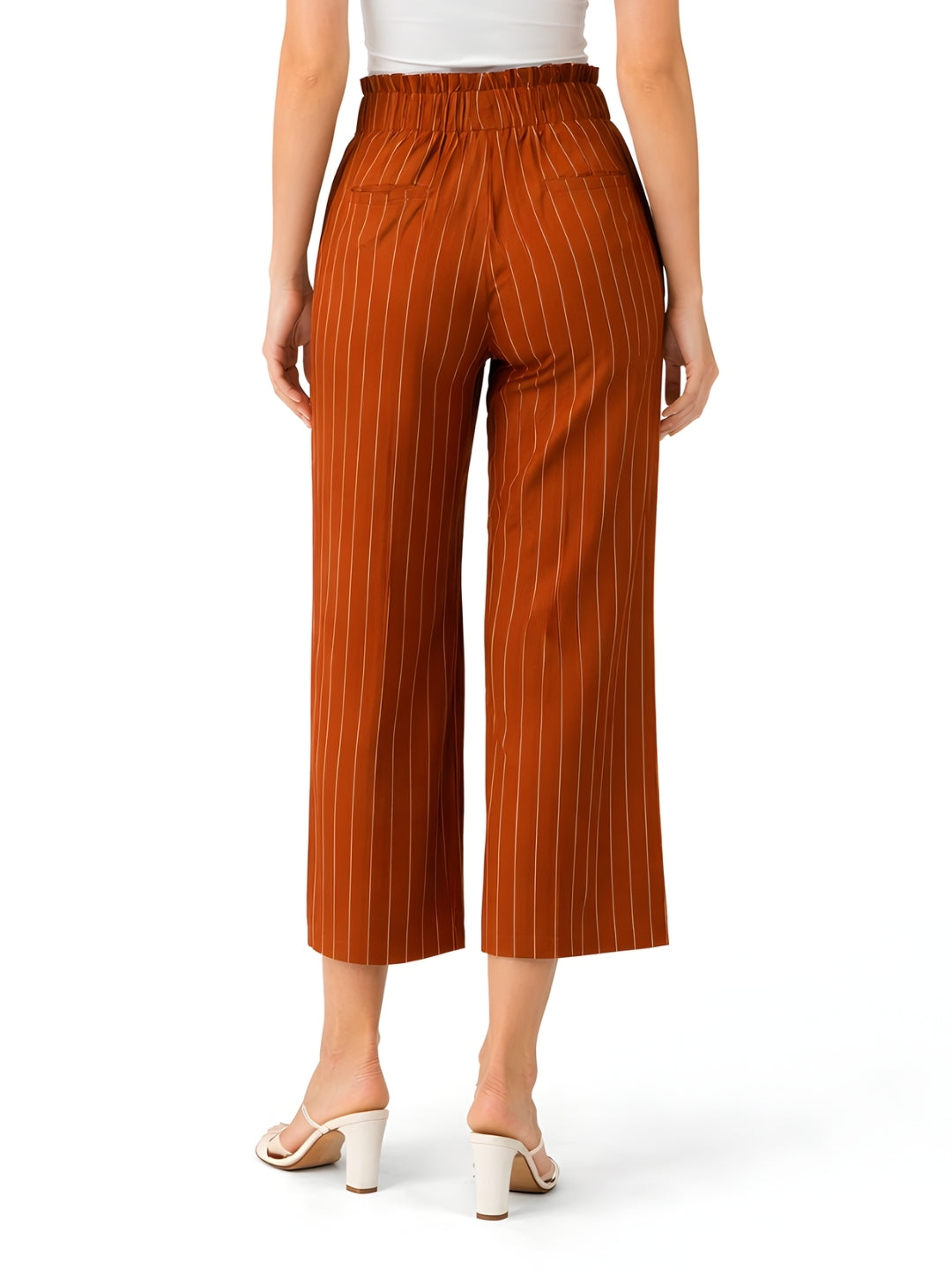 Brown Striped Trouser