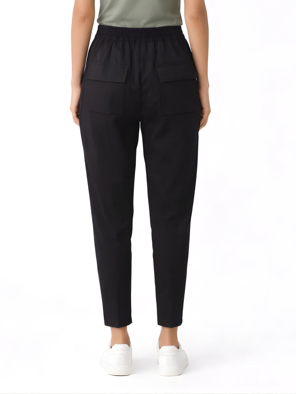 Black Solid Trouser