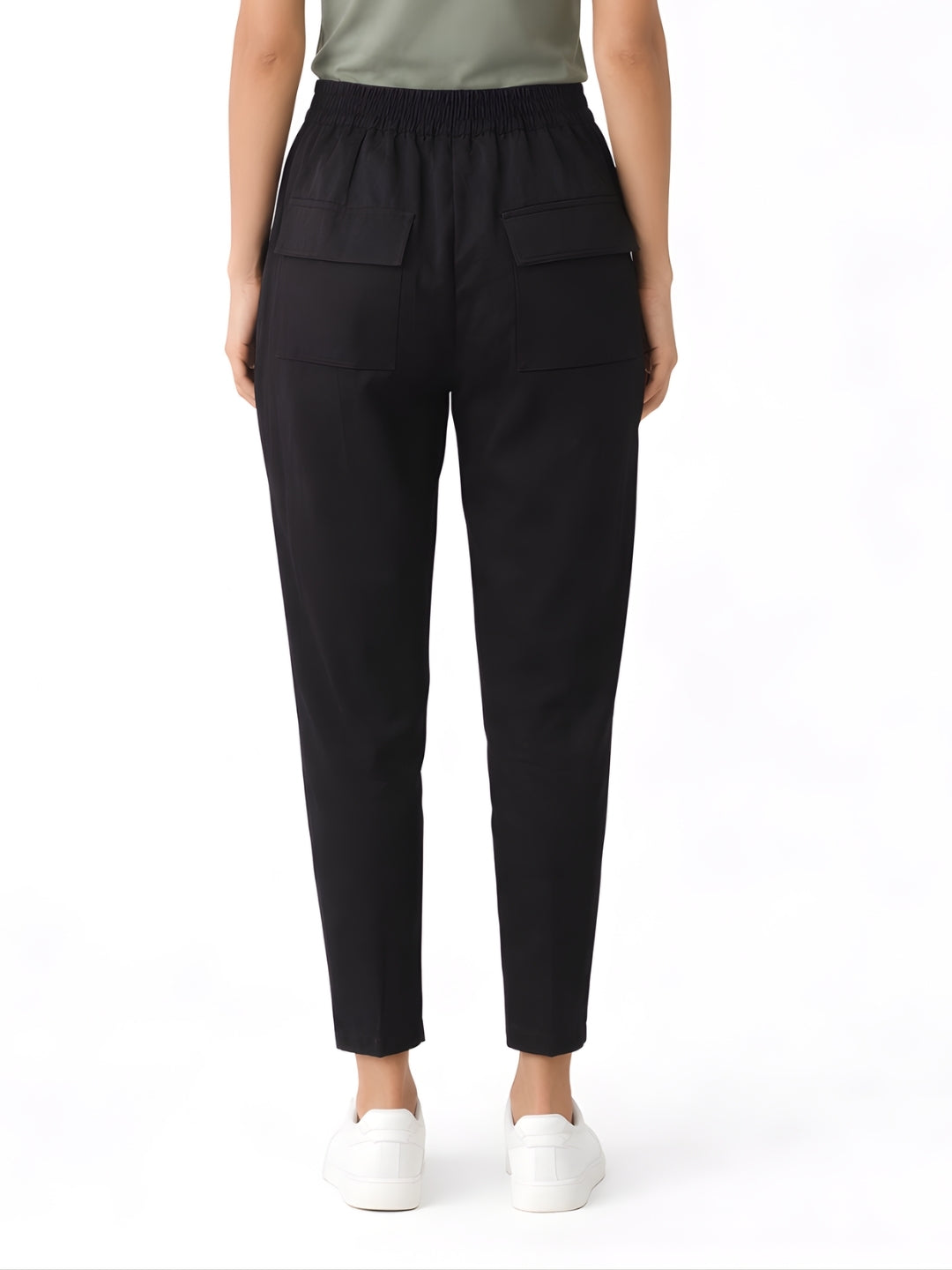 Black Solid Trouser