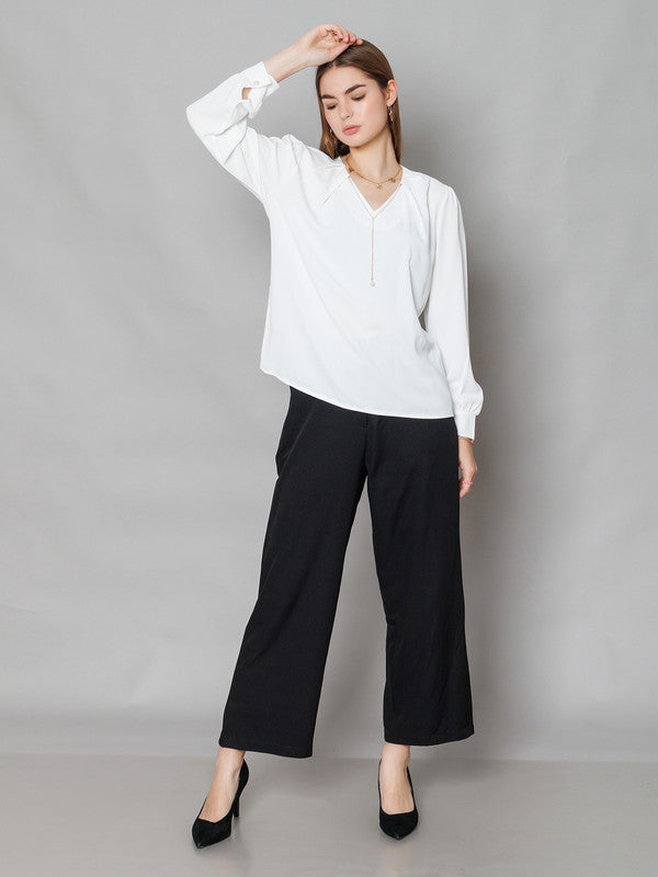 Olive Solid Parallel Trouser