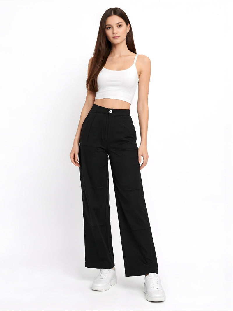 Black Plain Trouser