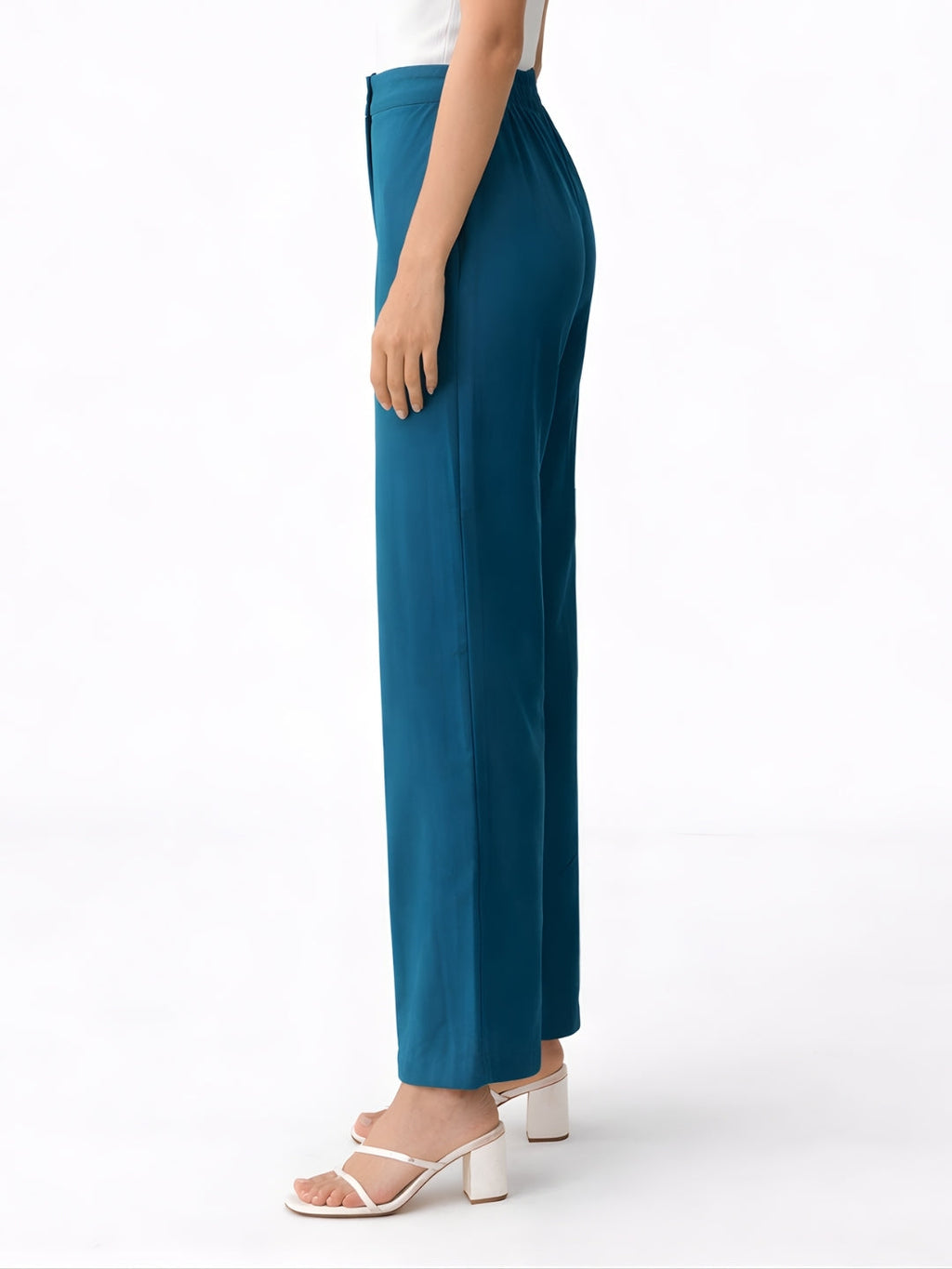 Teal Plain Trouser