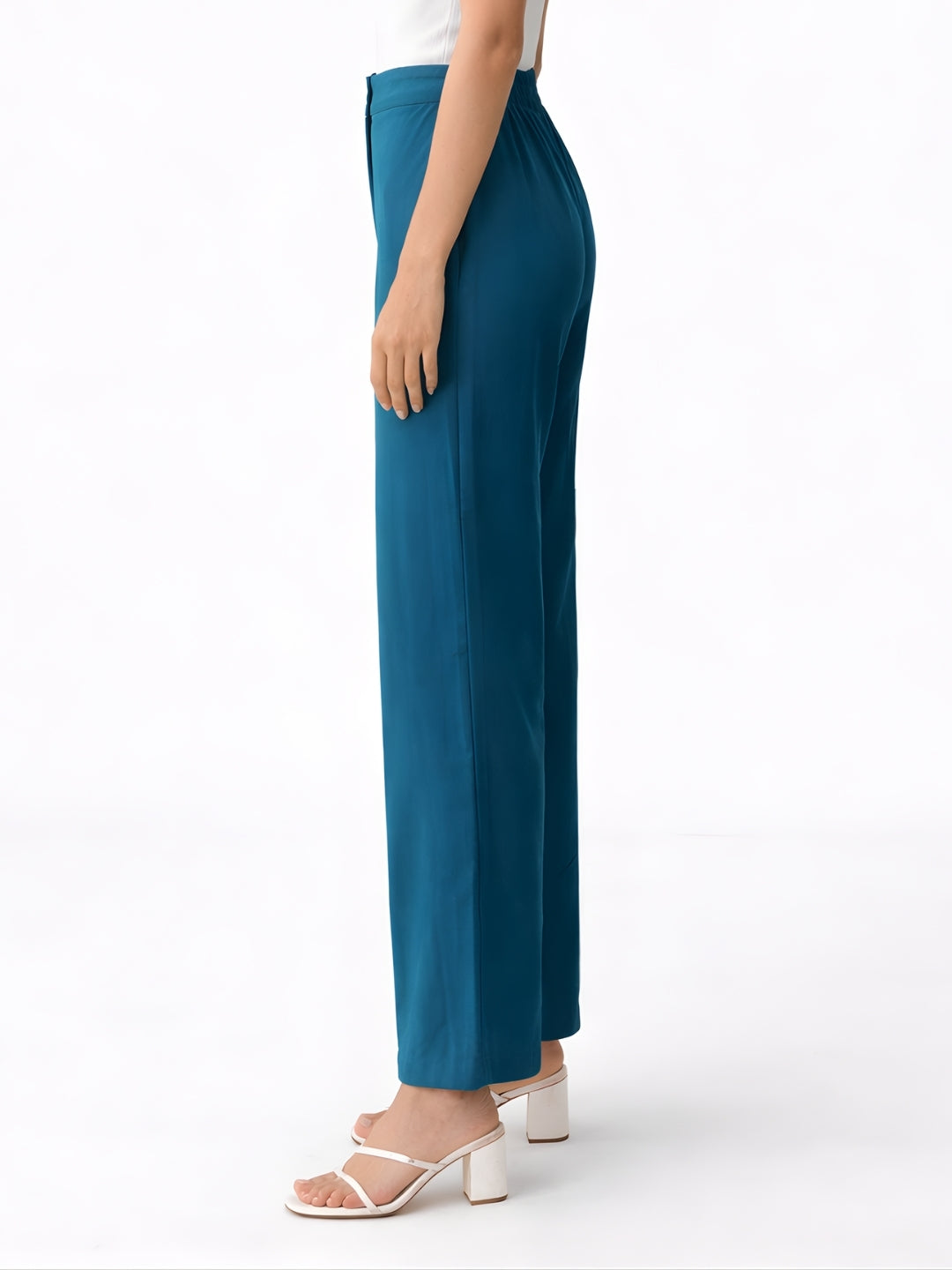 Teal Plain Trouser