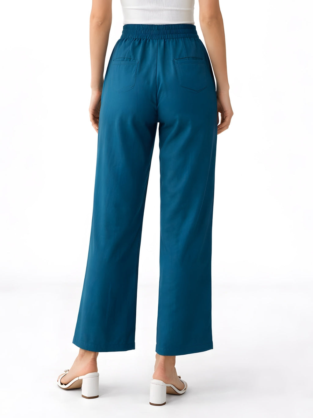 Teal Plain Trouser