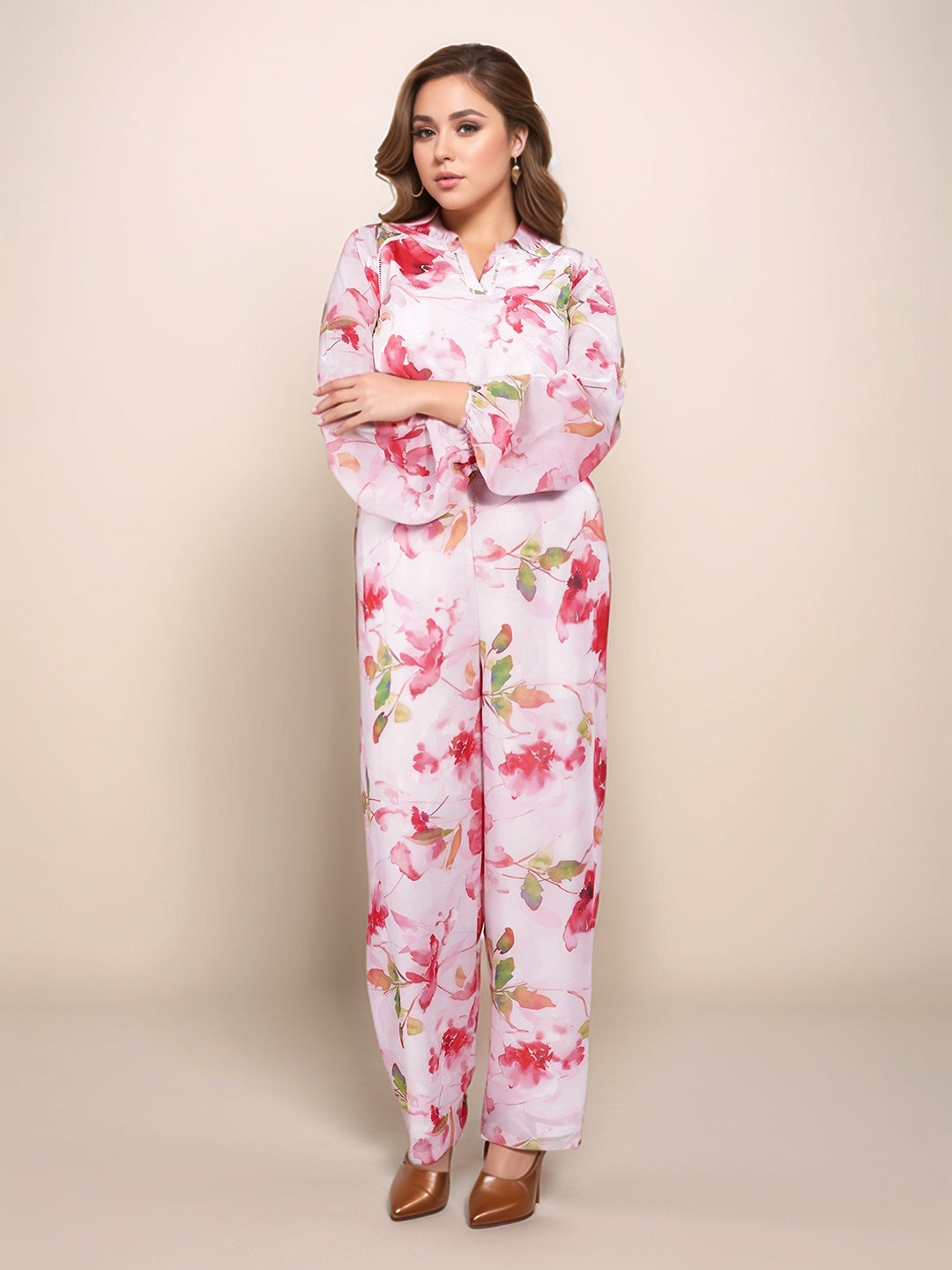 Multi Floral Trouser